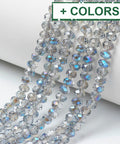 BeadsBalzar Beads & Crafts (BE9067-X) Glass Beads Strands, Faceted, Rondelle, 4x3mm (1 STR)