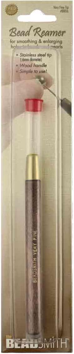 BeadsBalzar Beads & Crafts Beadsmith Bead & Pearl Reamer – Very Fine (0.6mm) for Precision Crafting