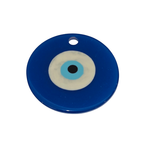 BeadsBalzar Beads & Crafts Big Resin Eye Marble Effect Charm Luck Pendant