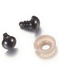 BeadsBalzar Beads & Crafts BLACK Craft Plastic Doll Eyes Stuffed Toy Eyes, Safety Eyes