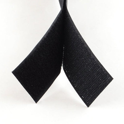 BeadsBalzar Beads & Crafts BLACK Velcro Adhesive Hook and Loop Tapes 20mm (50% Nylon, 50% Polyester)