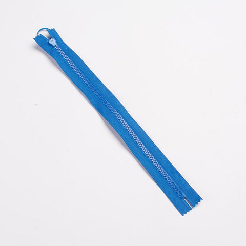 BeadsBalzar Beads & Crafts BLUE Resin Close End Zippers, Garment Accessories, for Sewing Purse Bags Crafts, 280x29mm