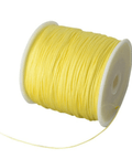BeadsBalzar Beads & Crafts CHAMPAGNE YELLOW (NC5164B) (NC5164-X) Braided Nylon Thread Nylon String,  0.8mm  (+/-90METS)