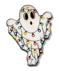 BeadsBalzar Beads & Crafts Christmas Acrylic Pendant, Ghost, Floral White Size: about 35.5x47.5mm