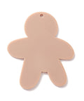 BeadsBalzar Beads & Crafts Christmas Printed Acrylic Pendants, Gingerbread Man Size: about 36x42mm