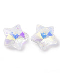 BeadsBalzar Beads & Crafts (SG8874-A04) (SG8874-X) Electroplate Glass , Faceted, Star, 13x13.5x7mm (10 PCS)