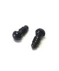 BeadsBalzar Beads & Crafts Craft Plastic Doll Eyes, Stuffed Toy Eyes, Safety Eyes, Half Round, Black