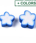 BeadsBalzar Beads & Crafts (CS9111-X) Polymer Clay Beads, Star, 8.5~11x9~11x4mm (30 PCS)