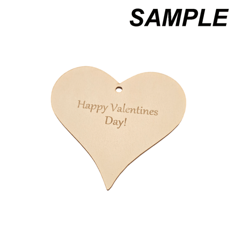 BeadsBalzar Beads & Crafts Custom Engraved Wooden Pendant, Heart, Old Lace 95mm