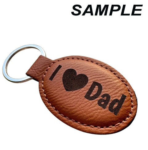 BeadsBalzar Beads & Crafts Custom Laser Engraved PU leather key ring