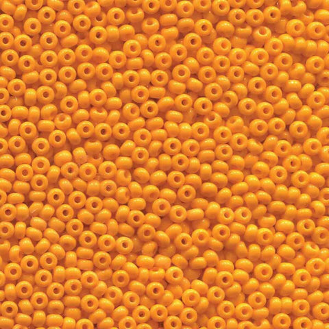 BeadsBalzar Beads & Crafts Czech Seed Beads Orange 8/0 Color code 93110