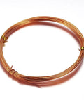 BeadsBalzar Beads & Crafts DARK ORANGE (AW5327-12) (AW5327) Aluminum Wire, SandyBrown Size: about 2mm in diameter, about 10m-roll.