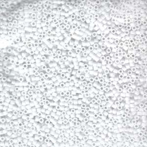 BeadsBalzar Beads & Crafts (DB0200-50G) DELICA 11/0 OPAQUE CHALK WHITE (50 GMS)