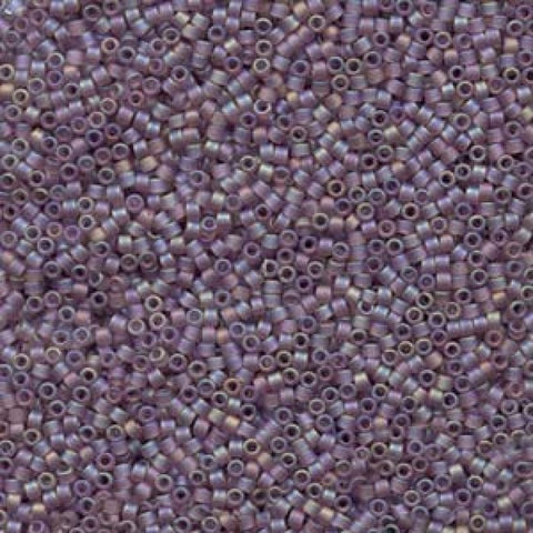 BeadsBalzar Beads & Crafts DB0857 Miyuki Delica 11/0 Matted Trans Lilac AB (10g)