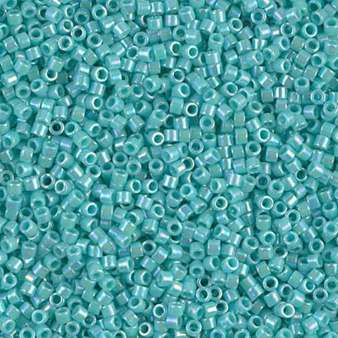 BeadsBalzar Beads & Crafts DB1576 Miyuki delica 11/0 opaque opal AB (10g)