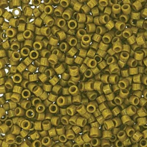 BeadsBalzar Beads & Crafts (DB2141-50G) MIYUKI DELICA 11/0 DURACOAT OPQ SPANISH OLIVE (50 GMS)
