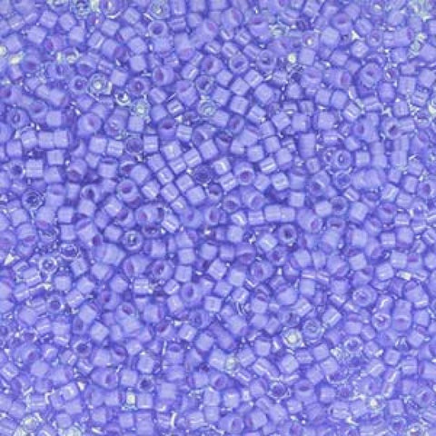 BeadsBalzar Beads & Crafts (DB2388-50G) MIYUKI DELICA 11/0 FANCY LINED AQUA PINK (50 GMS)