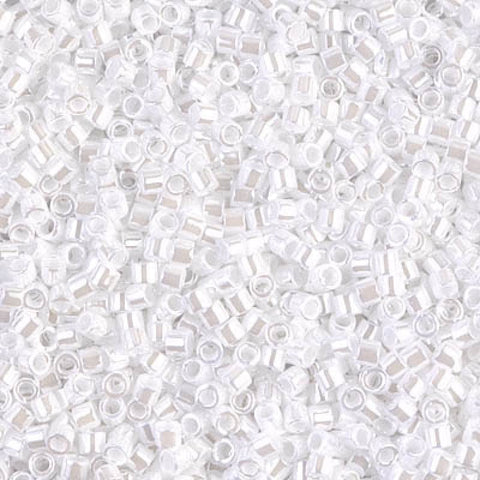 BeadsBalzar Beads & Crafts (DBM0201-50G) MIYUKI DELICA 10/0 WHITE PEARL CEYLON (50 GMS)