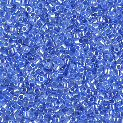 BeadsBalzar Beads & Crafts (DBM0240-50G) MIYUKI DELICA 10/0 LINED CRYSTAL SAPPHIRE (50 GMS)