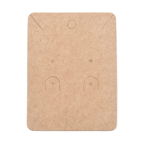 BeadsBalzar Beads & Crafts (DC8908-11) Blank Kraft Paper, Display cards ,BurlyWood, 7.8x5.8mm (20 PCS)