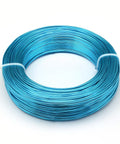 BeadsBalzar Beads & Crafts DEEP SKY BLUE Aluminum Wire, Flexible Craft Wire, 1.5mm (15 Gauge); 100m/500g