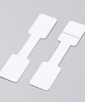 BeadsBalzar Beads & Crafts (DS8755-02A) Paper Jewelry Display Price STICKER Label Cards, Rectangle, White 13x60mm (50 PCS)
