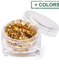 BeadsBalzar Beads & Crafts Foil Flakes – DIY Gilding Flakes for Epoxy Resin Jewelry & Crafting (Compact plastic Box)