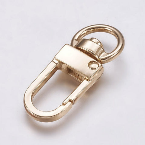 BeadsBalzar Beads & Crafts GOLD (BC8910-G) (BC8910-X) Zinc Alloy Swivel Clasps, Swivel Snap Hook,  34mm (4 PCS)