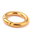 BeadsBalzar Beads & Crafts GOLD PLATED 304 Stainless Steel Spring Gate Rings, O Rings, Ring