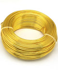 BeadsBalzar Beads & Crafts Gold Round 0.8mm Aluminium craft & Jewellery wire