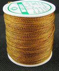 BeadsBalzar Beads & Crafts GOLDENROD 0.8mm Metallic Thread, Embroidery Thread