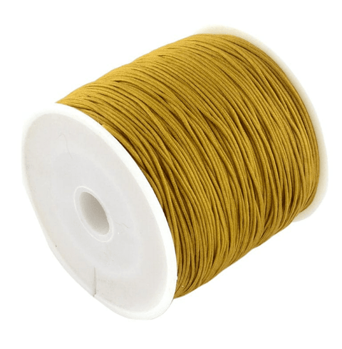 BeadsBalzar Beads & Crafts GOLDENROD (NC5164C) (NC5164-X) Braided Nylon Thread Nylon String,  0.8mm  (+/-90METS)