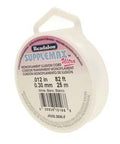 BeadsBalzar Beads & Crafts (JNX0.30W-F) Supplemax Ultra 0.30mm (.012 in) White (25MTRS)