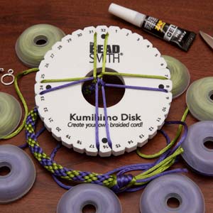 BeadsBalzar Beads & Crafts (KD600) KUMIHIMO DISK 6IN ENG INST EA./ 35MM HOLE (1 PC)