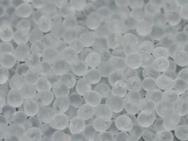 BeadsBalzar Beads & Crafts (MDR3-131F-250G) MIYUKI DROPS 3.4 MM CRYSTAL MATTED (250 GMS)