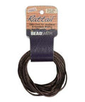 BeadsBalzar Beads & Crafts MEDIUM BROWN (RTMB0-R) (RT1MM-X) RATTAIL 1MM CARD USA MADE (6 YARDS)