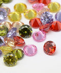 MIX COLORS (ZR9076-6-M) (ZR9076-6-X) Cubic Zirconia Cabochons, Grade A, Diamond, 6mm (20 PCS) (ZR9076-6-X) Cubic Zirconia Cabochons, Grade A, Diamond, 6mm (20 PCS)
