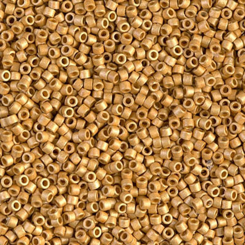 BeadsBalzar Beads & Crafts Miyuki Delica 11/0 Duracoat Galvanized Matted Gold