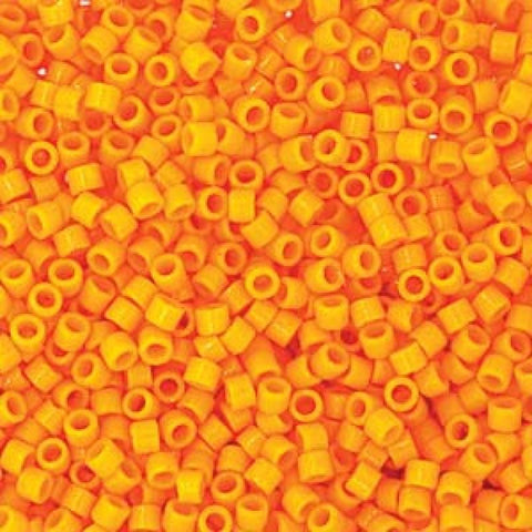 BeadsBalzar Beads & Crafts Miyuki Delica 11/0 Duracoat opaque Kumquat