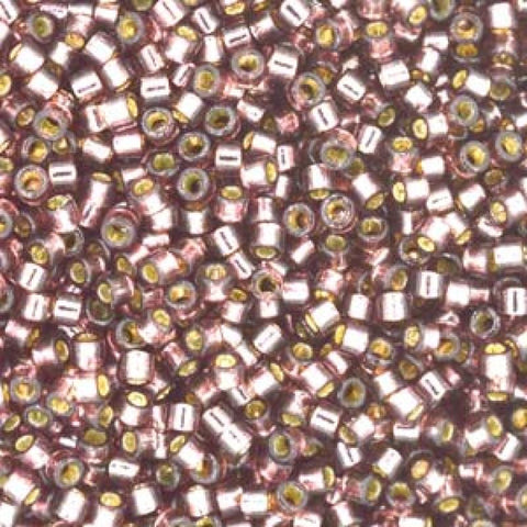 BeadsBalzar Beads & Crafts Miyuki Delica 11/0 Duracoat Silver lined dyed Raisin DB2170 (10g)