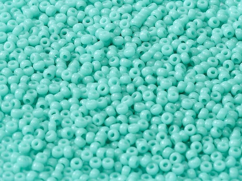 BeadsBalzar Beads & Crafts Miyuki seed beads 11/0 Light turquoise green opaque (50g)