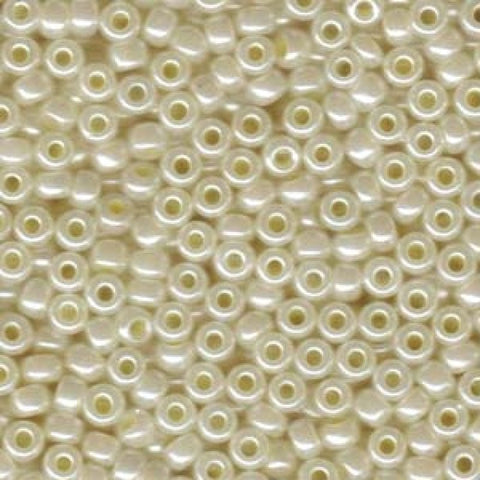 BeadsBalzar Beads & Crafts Miyuki Seed Beads 8/0 Butter Cream Ceylon (50g)