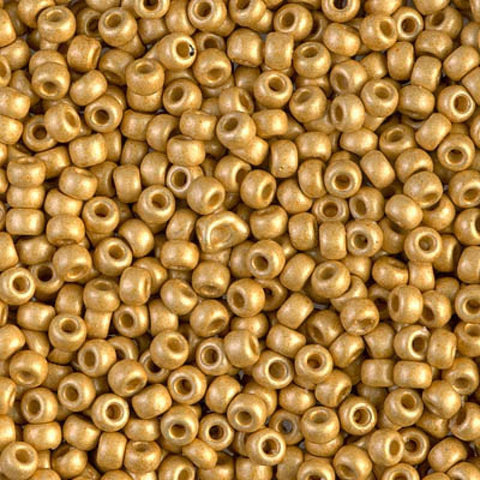 BeadsBalzar Beads & Crafts Miyuki seed beads 8/0 matted duracoat Galvanized Gold