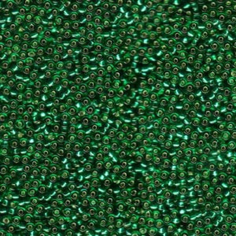 BeadsBalzar Beads & Crafts Miyuki seed beads Emerald Silver lined (50g)
