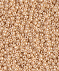 BeadsBalzar Beads & Crafts (MSB11-0593-250G) MIYUKI SEED BEADS 11/0 LT. CARAMEL CEYLON (250 GMS)