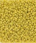 BeadsBalzar Beads & Crafts (MSB11-4692-250G) MIYUKI SEED BEADS 11/0 ROUND FROST OP GLAZE RNBW YELLOW (250 GMS)