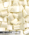 BeadsBalzar Beads & Crafts (MTL-0592-50G) MIYUKI TILA BEADS ANTIQUE IVORY PEARL CEYLON (50 GMS)