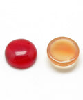 BeadsBalzar Beads & Crafts NATURAL AGATE DYED Natural Semi-Precious Cabochon Flatbacks, Half Round, 20mm
