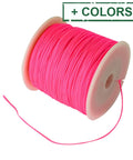 BeadsBalzar Beads & Crafts (NC5164-X) Braided Nylon Thread Nylon String,  0.8mm  (+/-90METS)