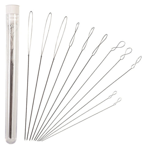 BeadsBalzar Beads & Crafts (NE9101) Stainless Steel Long Straight Sewing Embroidery Needles (1 SET)